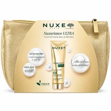 NUXE TROUSSE NUXURIANCE ULTRA CREME ANTI TACHES SPF30 + COLLIER EN PERLE ET TROUSSE OFFERTS