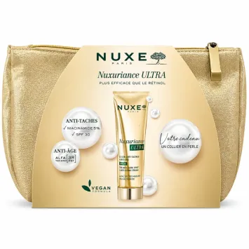 NUXE TROUSSE NUXURIANCE ULTRA CREME ANTI TACHES SPF30 + COLLIER EN PERLE ET TROUSSE OFFERTS