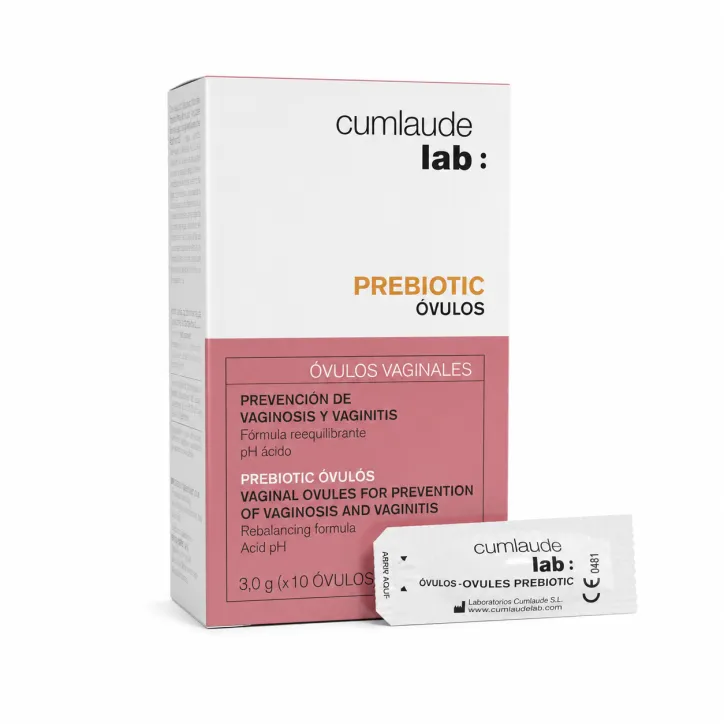 CUMLAUDE OVULES VAGINALES PREBIOTIC 10 UNITES