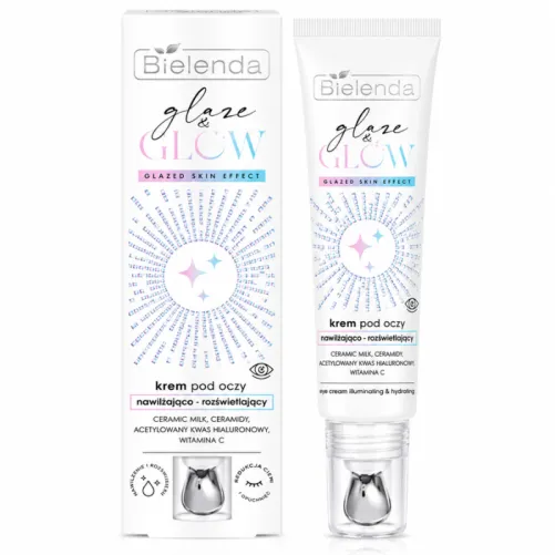 BIELENDA GLAZE & GLOW CREME CONTOUR DES YEUX HYDRATANTE ET ILLUMINATRICE 15ML