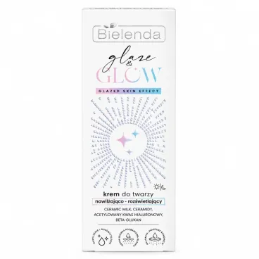 BIELENDA GLAZE & GLOW CRÈME HYDRATANTE ILLUMINATRICE EFFET PEAU GLACÉE 50 ML