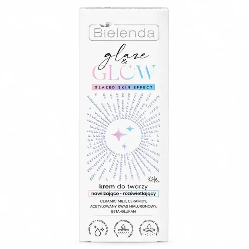 BIELENDA GLAZE & GLOW CRÈME HYDRATANTE ILLUMINATRICE EFFET PEAU GLACÉE 50 ML