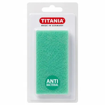 TITANIA EPONGE PONCE SUR CARTE ANTIBACTÉRIENNE RECTANGLE