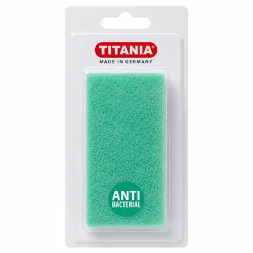 TITANIA EPONGE PONCE SUR CARTE ANTIBACTÉRIENNE RECTANGLE
