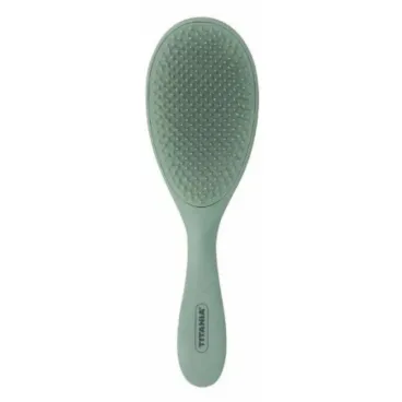 TITANIA BROSSE A DEMELER EN PLASTIQUE RECYCLE COLLECTION VERT DOUX