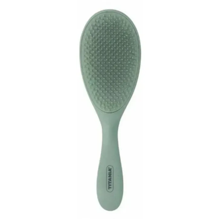 TITANIA BROSSE A DEMELER EN PLASTIQUE RECYCLE COLLECTION VERT DOUX