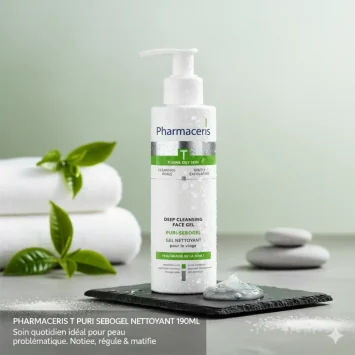 PHARMACERIS T PURI SEBOGEL GEL NETTOYANT VISAGE 190ML