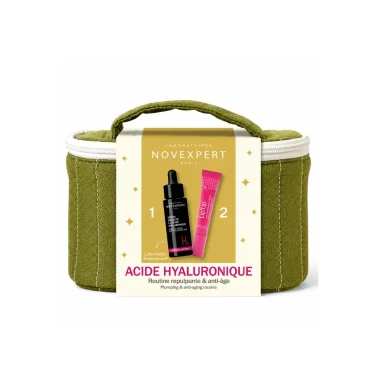 NOVEXPERT TROUSSE SÉRUM BOOSTER ACIDE HYALURONIQUE 30 ML + LIP UP SOIN LÈVRES REPULPANT 8 ML OFFERT