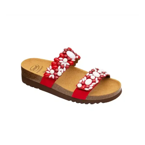 SCHOLL PALAU 2 STRAPS ROUGE