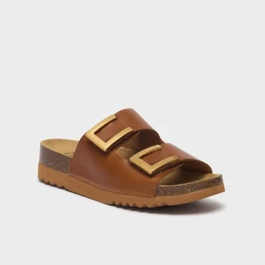 SCHOLL ILARY 2 STRAPS COGNAC SCHOLL ILARY 2 STRAPS COGNAC