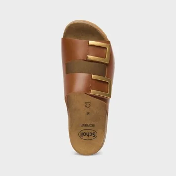 SCHOLL ILARY 2 STRAPS COGNAC