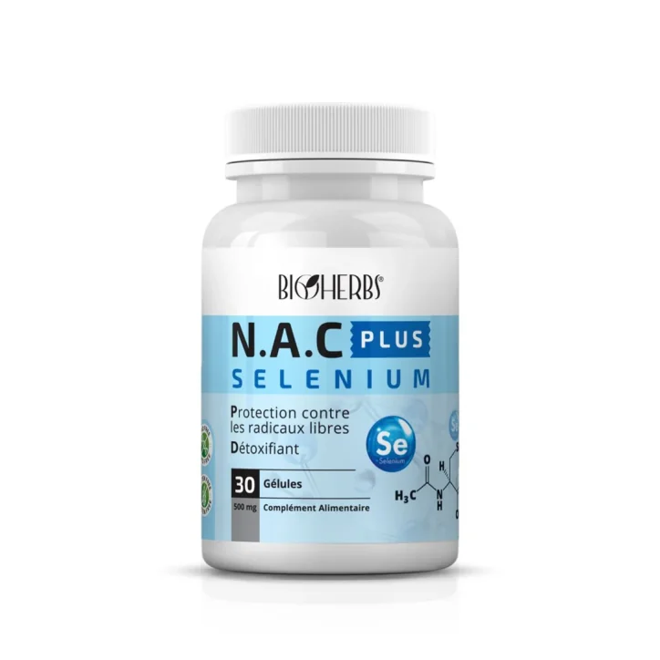 BIOHERBS NAC PLUS SÉLÉNIUM 500MG 60 GÉLULES