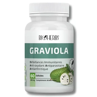 BIOHERBS GRAVIOLA 400 MG 60 GÉLULES