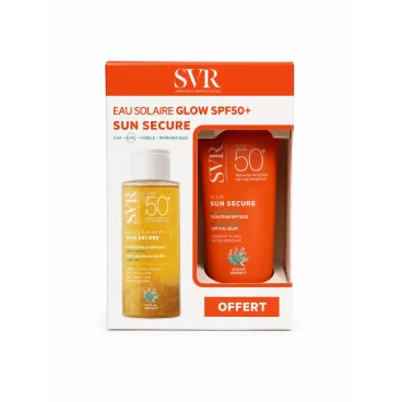 SVR SUN SECURE EAU SOLAIRE GLOW SPF50+ + SUN SECURE BLUR SPF50 OFFERT
