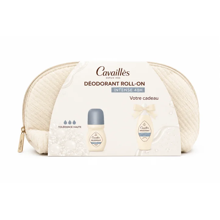 CAVAILLÈS DÉODORANT ROLL-ON INTENSE 48H + TROUSSE OFFERTE