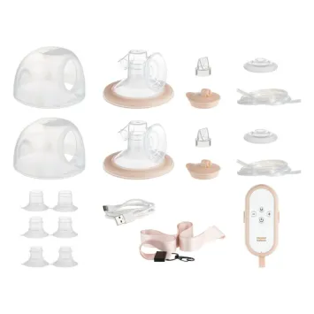 CANPOL BABIES DOUBLE WEARABLE IN-BRA BREAST PUMPS MILKSHELL