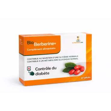 BIO BERBERINE+CONTROLE DU DIABETE 60 GELULES