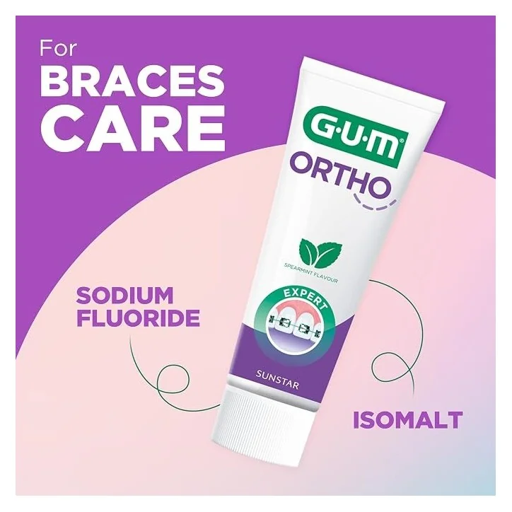 GUM ORTHO GEL DENTIFRICE FLUORÉ 75ML