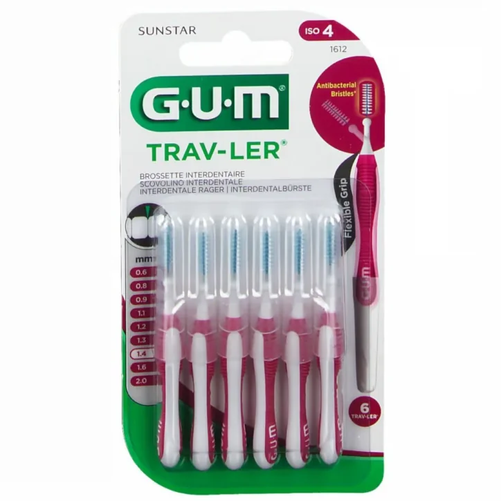 GUM BROSSETTE INTERDENTAIRE TRAVLER 1,4MM 1612