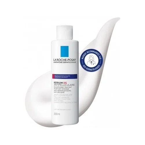 LA ROCHE POSAY KERIUM DS SHAMPOING TRAITANT ANTIPELLICULAIRE PURIFIANT INTENSIF 200 ML