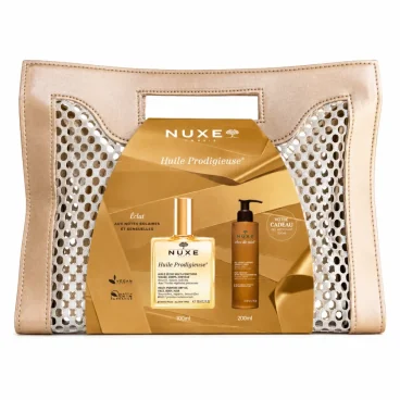 NUXE HUILE PRODIGIEUSE 100ML + RÊVE DE MIEL GEL SURGRAS 200ML ET SAC OFFERTS