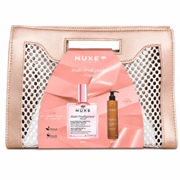 NUXE HUILE PRODIGIEUSE FLORALE 100ML + GEL NETTOYANT 200ML ET SAC OFFERTS