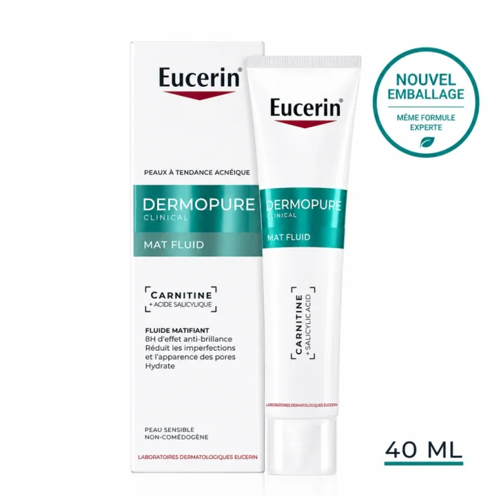 EUCERIN DERMOPURE CLINICAL FLUIDE MATIFIANT 40ML