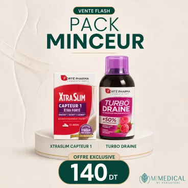FORTÉ PHARMA PACK MINCEUR XTRASLIM CAPTEUR 1 + TURBO DRAINE