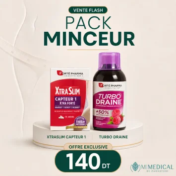 FORTÉ PHARMA PACK MINCEUR XTRASLIM CAPTEUR 1 + TURBO DRAINE