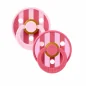 BIBS LOT DE 2 SUCETTES NATURAL RUBBER BABY PINK CORAL SIZE1 +0MOIS BIBS LOT DE 2 SUCETTES NATURAL RUBBER BABY PINK CORAL SIZE1 +0MOIS
