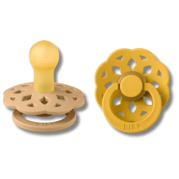 BIBS BOHEME NATURAL RUBER LOT DE 2 SUCETTES 1ER AGE