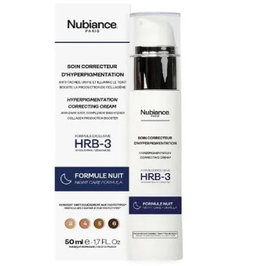 NUBIANCE HRB-3 SOIN CORRECTEUR D’HYPERPIGMENTATION FORMULE NUIT 50ML NUBIANCE HRB-3 SOIN CORRECTEUR D’HYPERPIGMENTATION FORMULE NUIT 50ML
