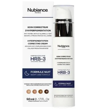 NUBIANCE HRB-3 SOIN CORRECTEUR D’HYPERPIGMENTATION FORMULE NUIT 50ML