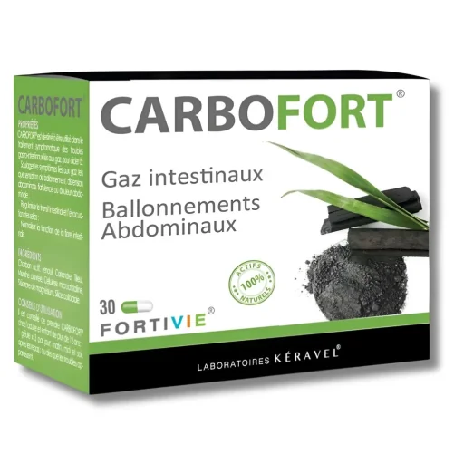 KERAVEL CARBOFORT 30 GELULES