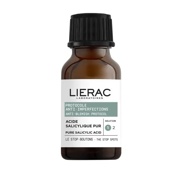 LIERAC LE STOP BOUTONS ACIDE SALICYLIQUE PUR 15ML