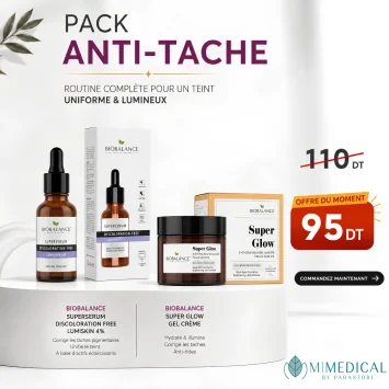 PACK BIOBALANCE SUPERSERUM DISCOLORATION FREE LUMISKIN 4% + SUPER GLOW GEL CRÈME
