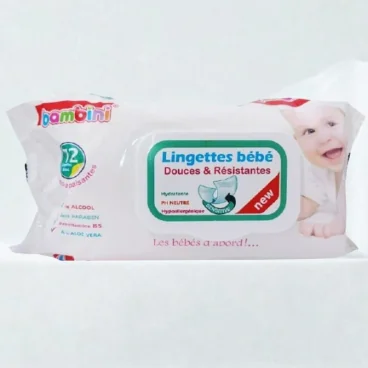 BAMBINI LINGETTES BEBE DOUCES ET RESISTANTES 72PIECES