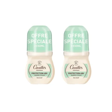 CAVAILLES DERMATO 48H DÉODORANT ROLL-ON 2X50ML