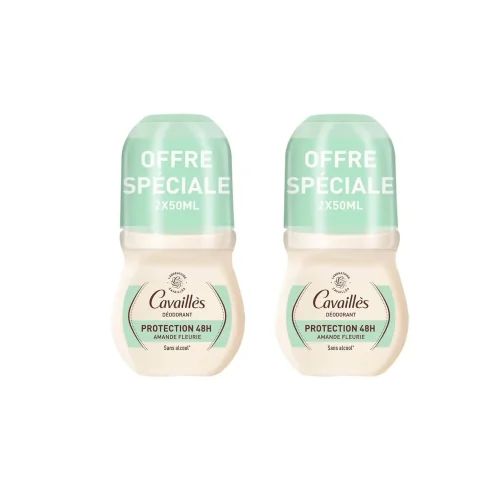 CAVAILLES DERMATO 48H DÉODORANT ROLL-ON 2X50ML