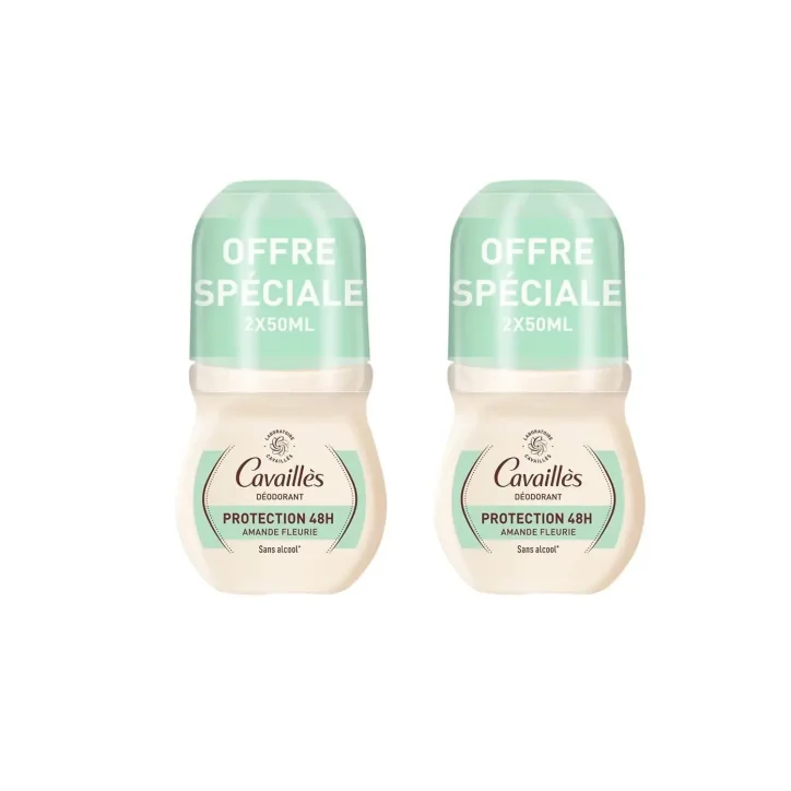 CAVAILLES DERMATO 48H DÉODORANT ROLL-ON 2X50ML