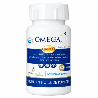 YOUNG HEALTH OMEGA 3 60 CAPSULES