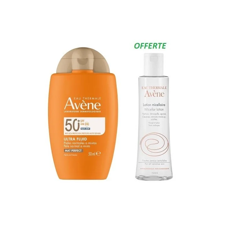 AVÈNE SOLAIRE PACK ULTRA-FLUIDE PERFECTEUR + LOTION MICELLAIRE OFFERTE