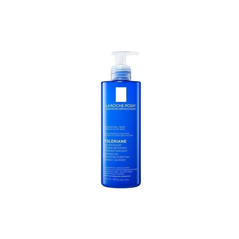 LA ROCHE POSAY TOLERIANE GEL MOUSSANT DOUBLE NETTOYANT PURIFIANT APAISANT 400 ML