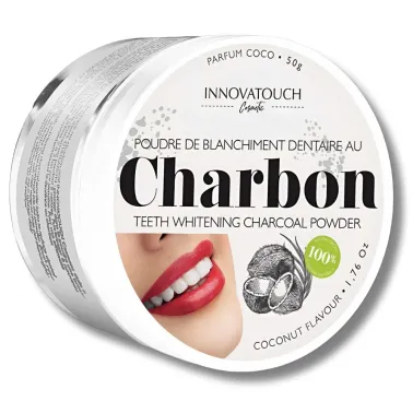 INNOVATOUCH POUDRE DE BLANCHIMENT DENTAIRE AU CHARBON COCO 50G