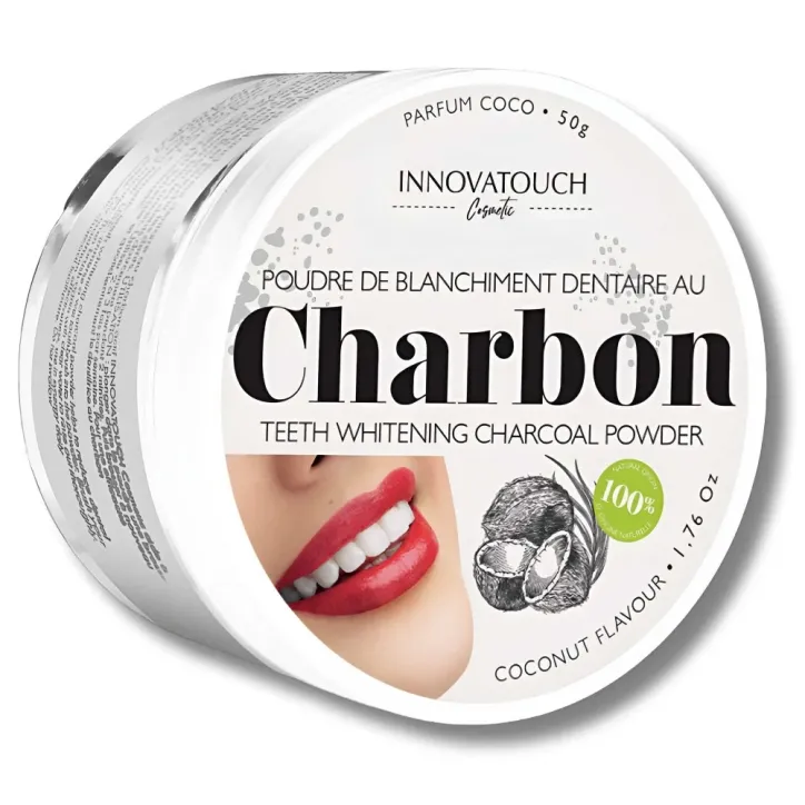 INNOVATOUCH POUDRE DE BLANCHIMENT DENTAIRE AU CHARBON COCO 50G