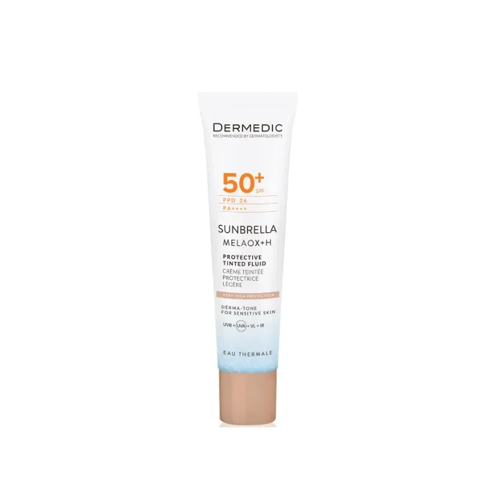DERMEDIC SUNBRELLA MELAOX +H CREME TEINTEE LEGERE PROTECTION SOLAIRE SPF 50+ 40 ML
