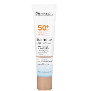 DERMEDIC SUNBRELLA MELAOX +H CREME TEINTEE LEGERE PROTECTION SOLAIRE SPF 50+ 40 ML