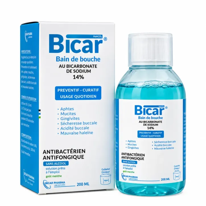 BICAR BAIN BOUCHE BICARBONATE SODIUM 200ML