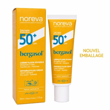 NOREVA BERGASOL EXPERT CREME FLUIDE INVISIBLE SPF50+ 50 ML