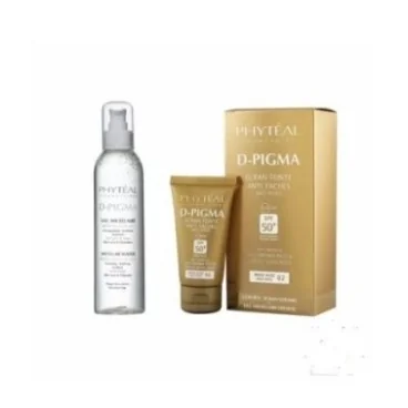 PHYTEAL D-PIGMA ÉCRAN TEINTÉ BEIGE ROSÉ SPF50 + EAU MICELLAIRE OFFERTE